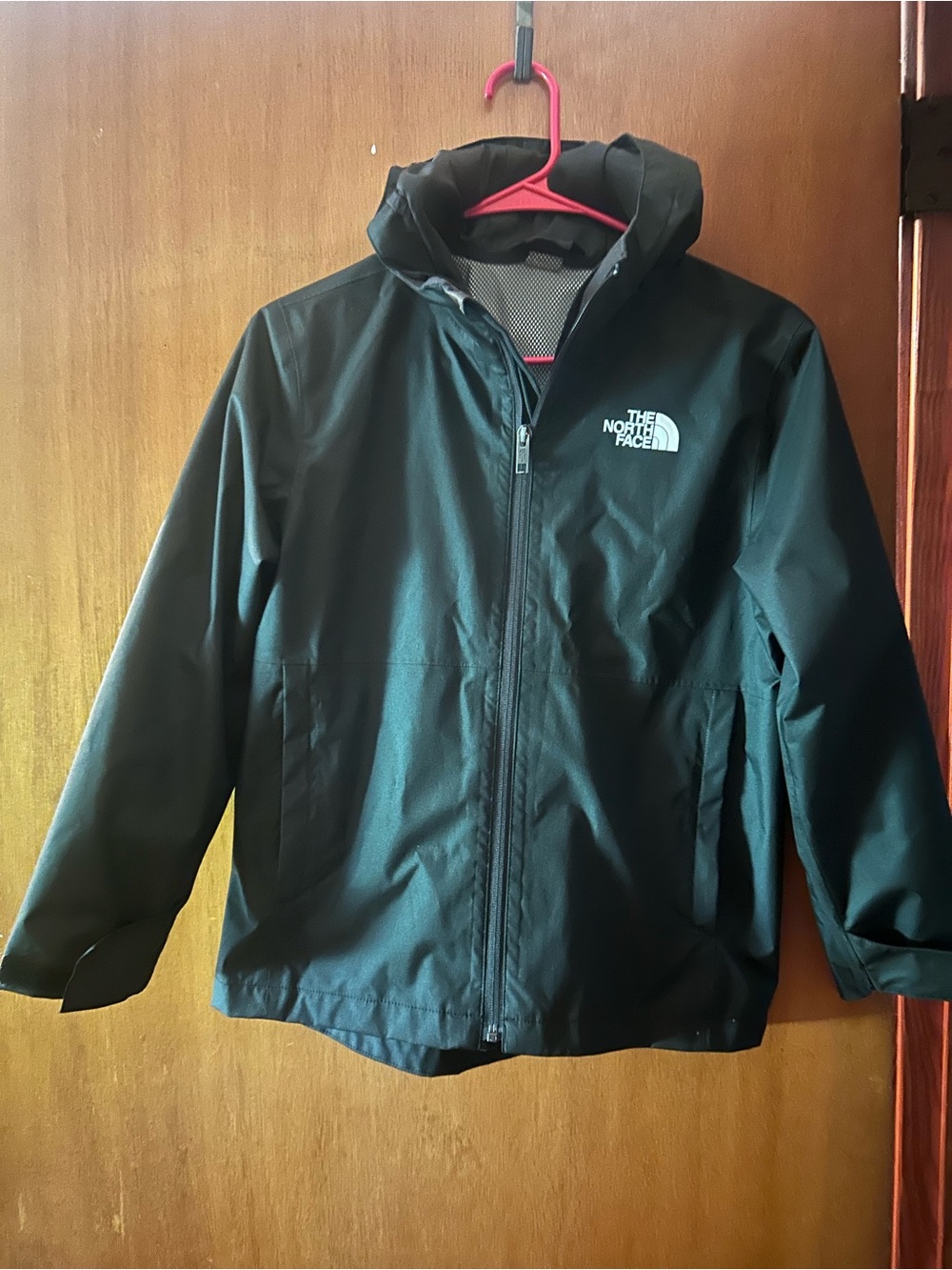 The North Face boys  Black Hooded Shell Jacket